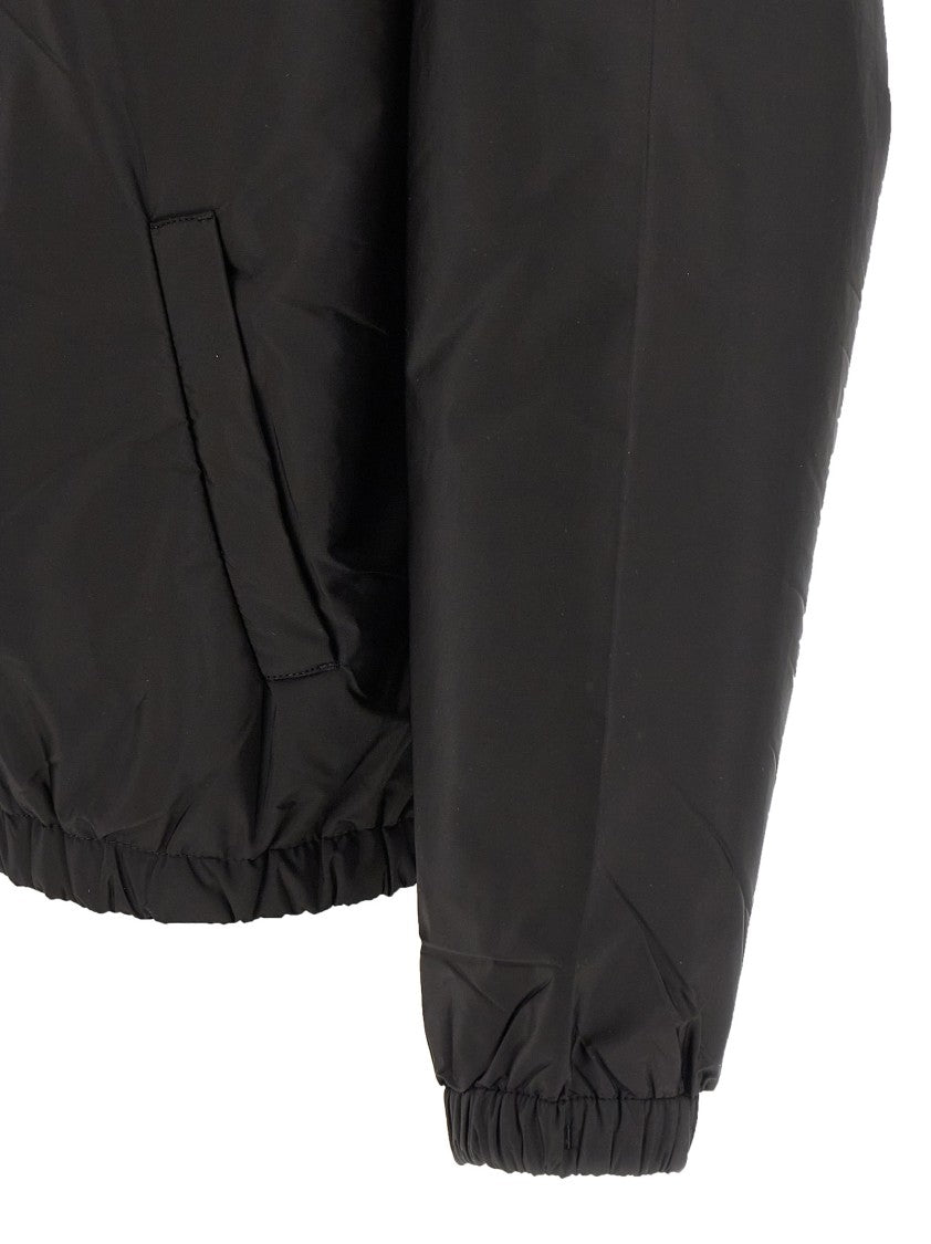 Prada Re-Nylon Jacket With Goose Feather Padding And Subtle Logo Embroidery