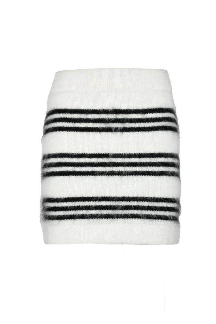 Dolce & Gabbana Wool Mini Skirt - White/Black