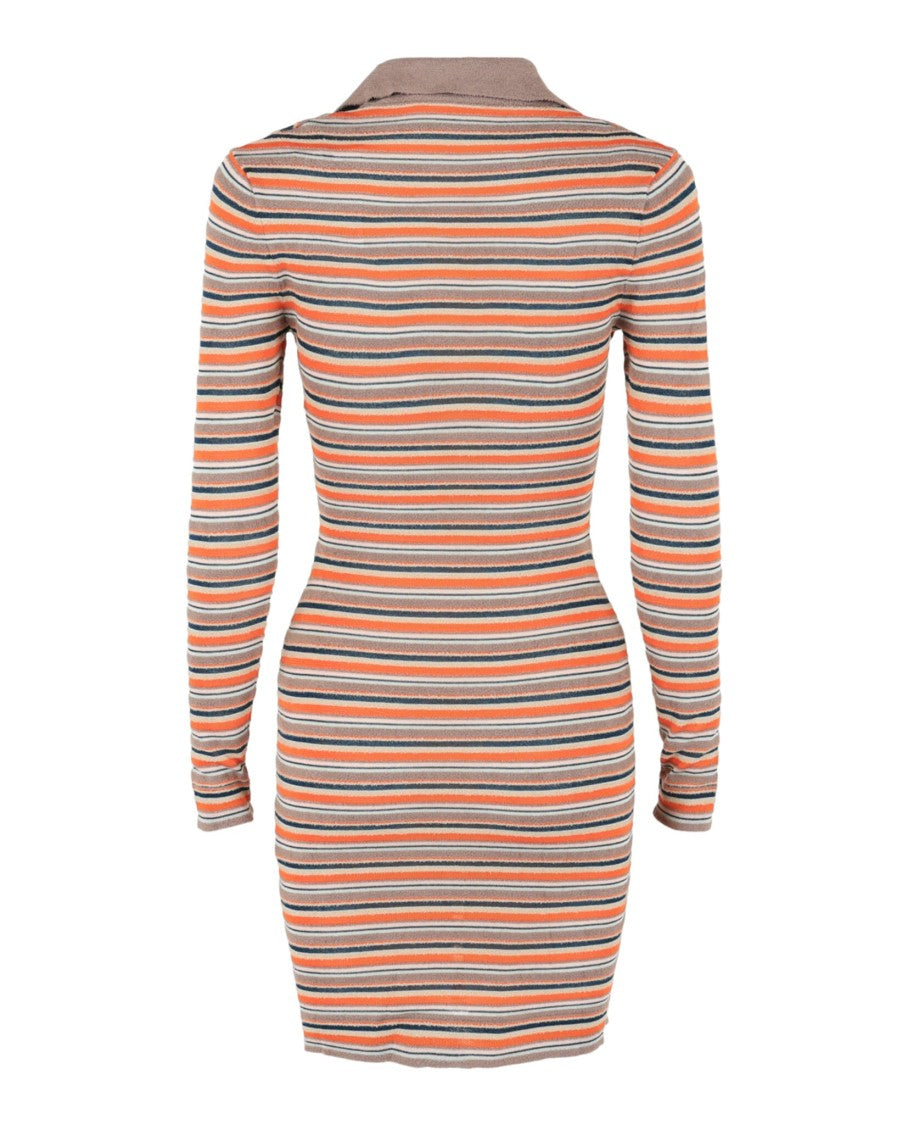 M Missoni Striped Polo Mini Dress
