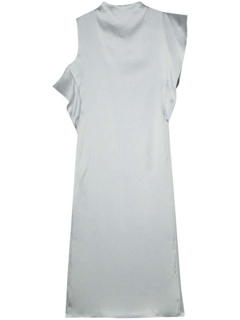 Fendi Asymmetrical Silk Maxi Dress