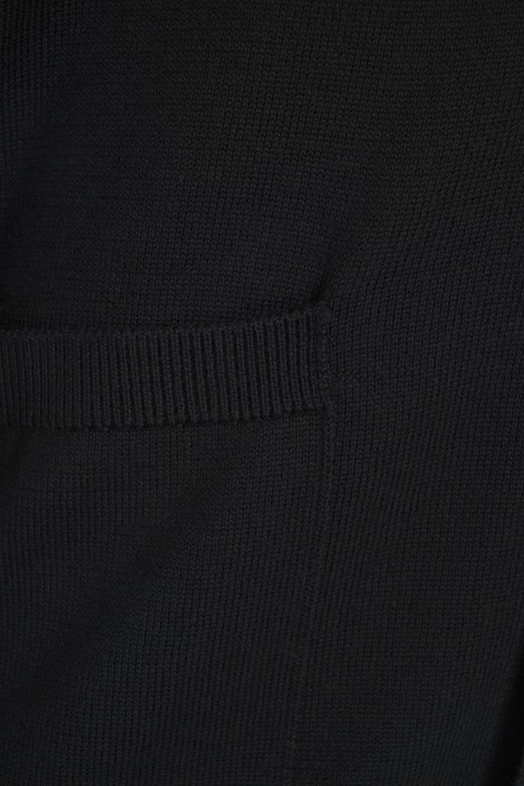 Paolo Pecora Fine-Knit Cardigan With Tailored Lapel And Ribbed Detailing