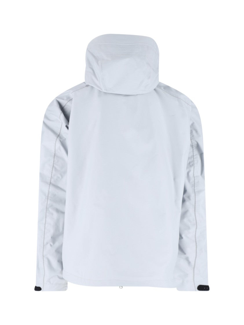 And Wander Grey 2.5 L High-Collar Zip Jacket