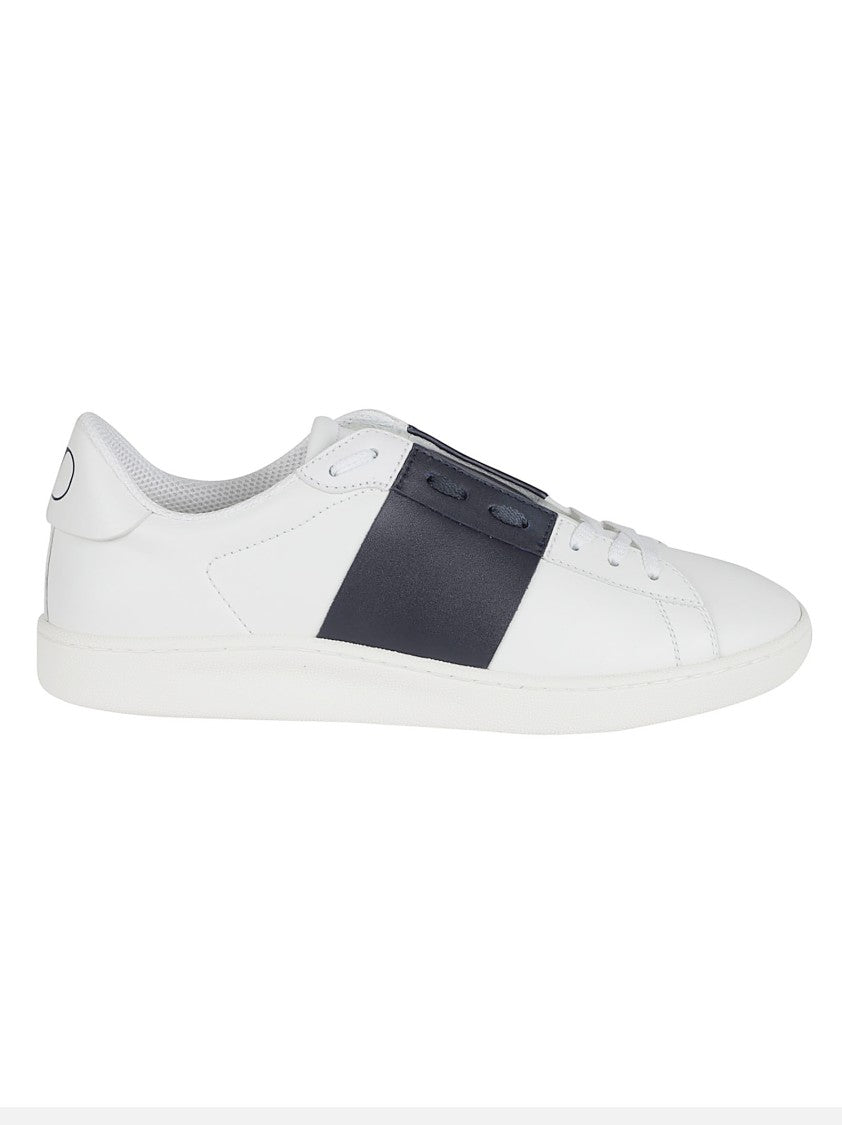 Valentino Garavani Valentino Garavani Smooth Leather Sneakers With Contrasting Band