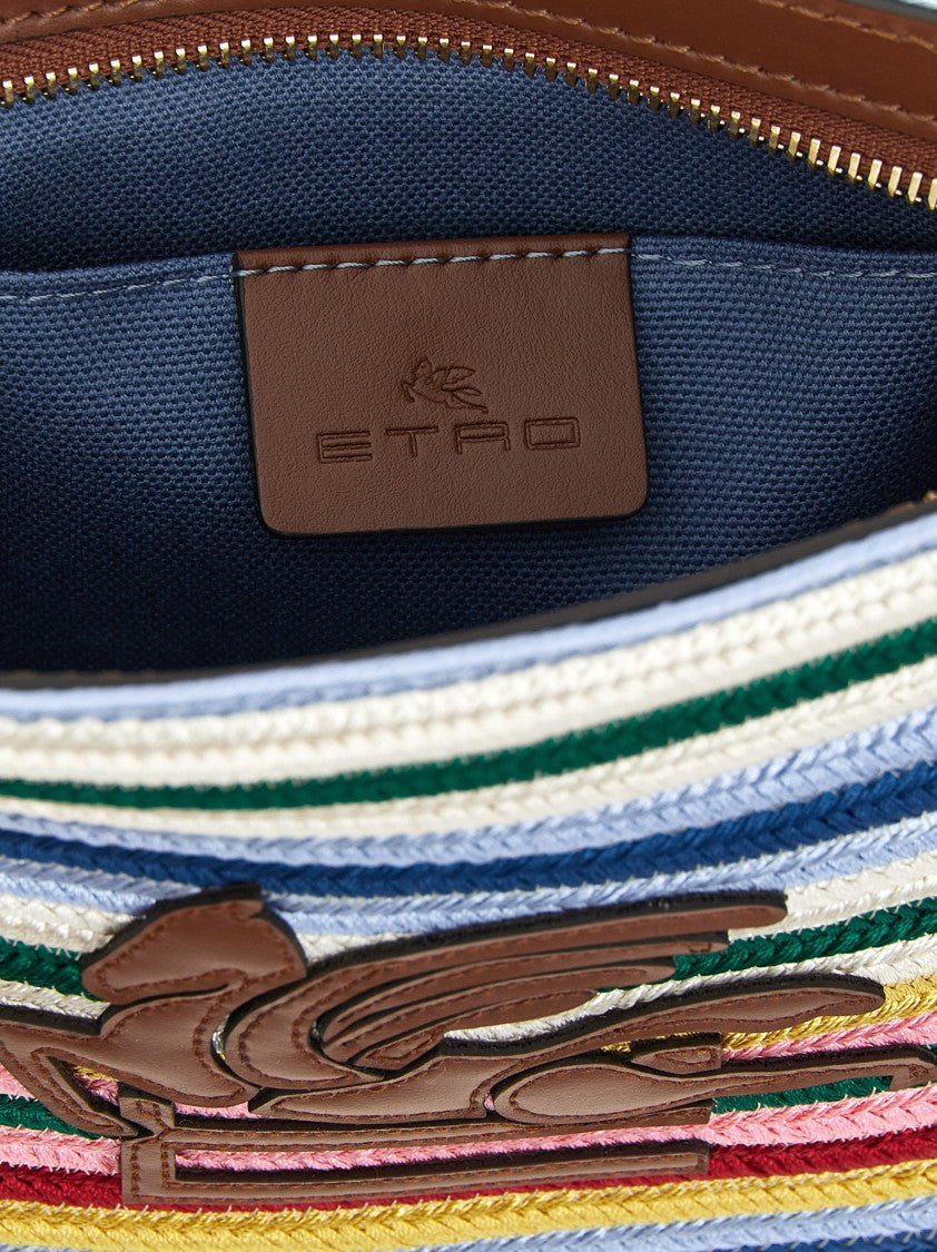 Etro Striped Viscose Pouch