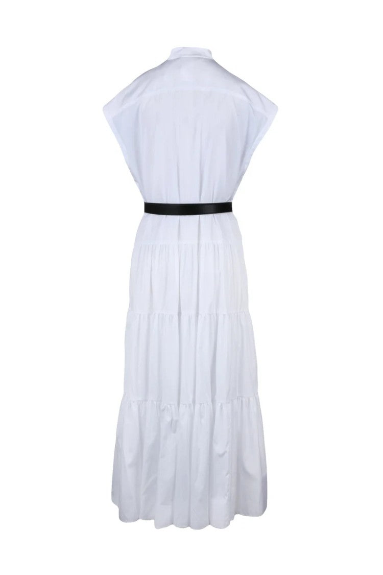 Max Mara Bairo Cotton Chemise Dress - White