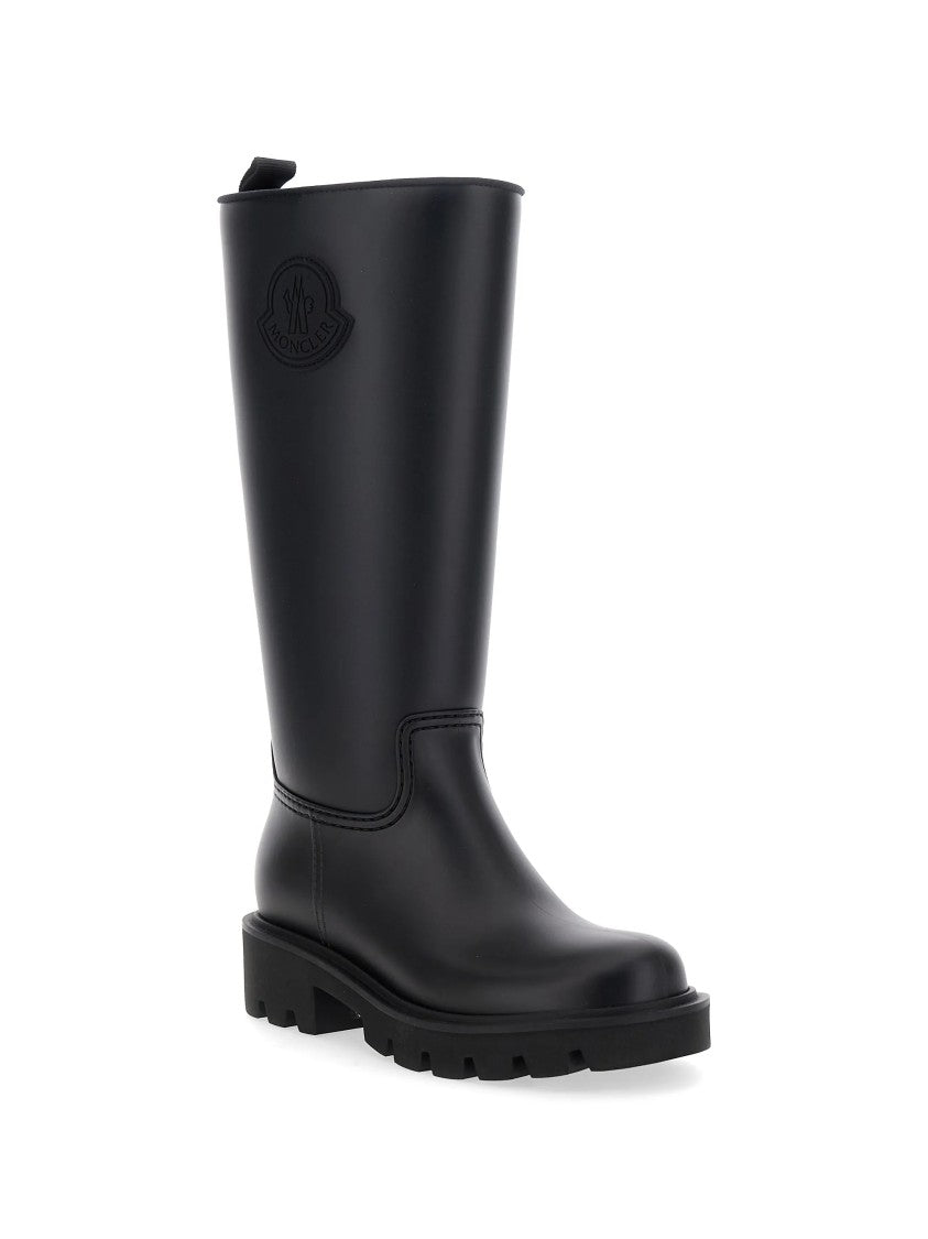 Moncler Kickstream High Black Rain Boots