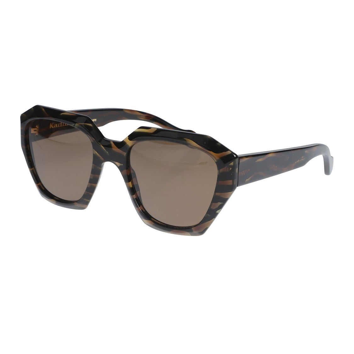 Kador Marilyn/K-S Oversized Geometric Tortoiseshell Sunglasses With Brown Lenses
