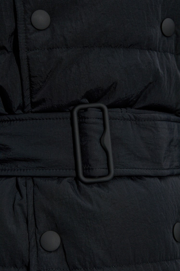 Burberry Down Jacket With Waist Belt