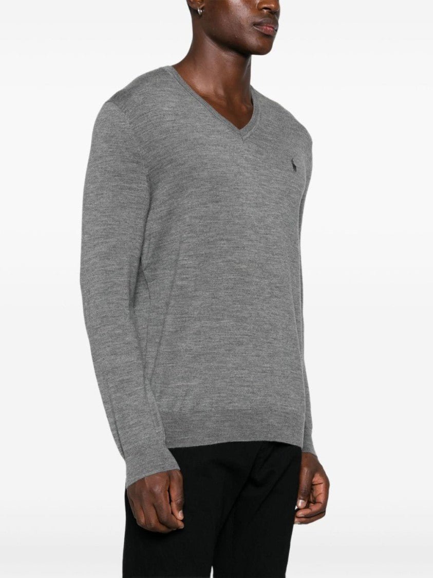 Polo Ralph Lauren Medium Grey Wool Sweater
