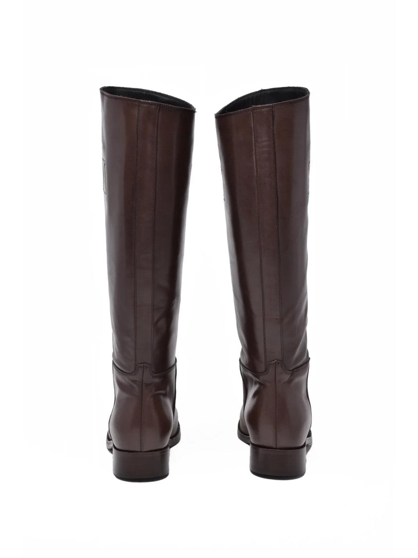 Ame Brown Leather Sonja Boots