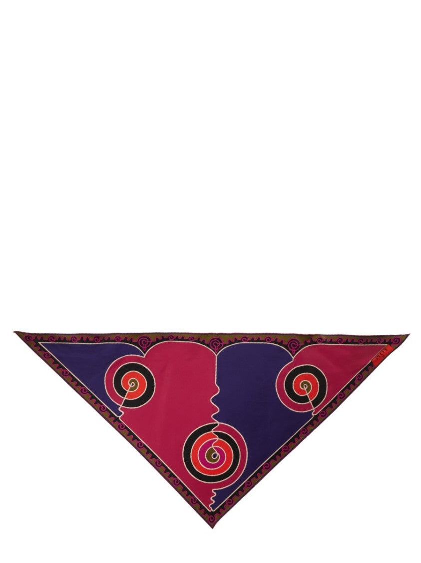 Pucci Astro Print Triangle Scarf