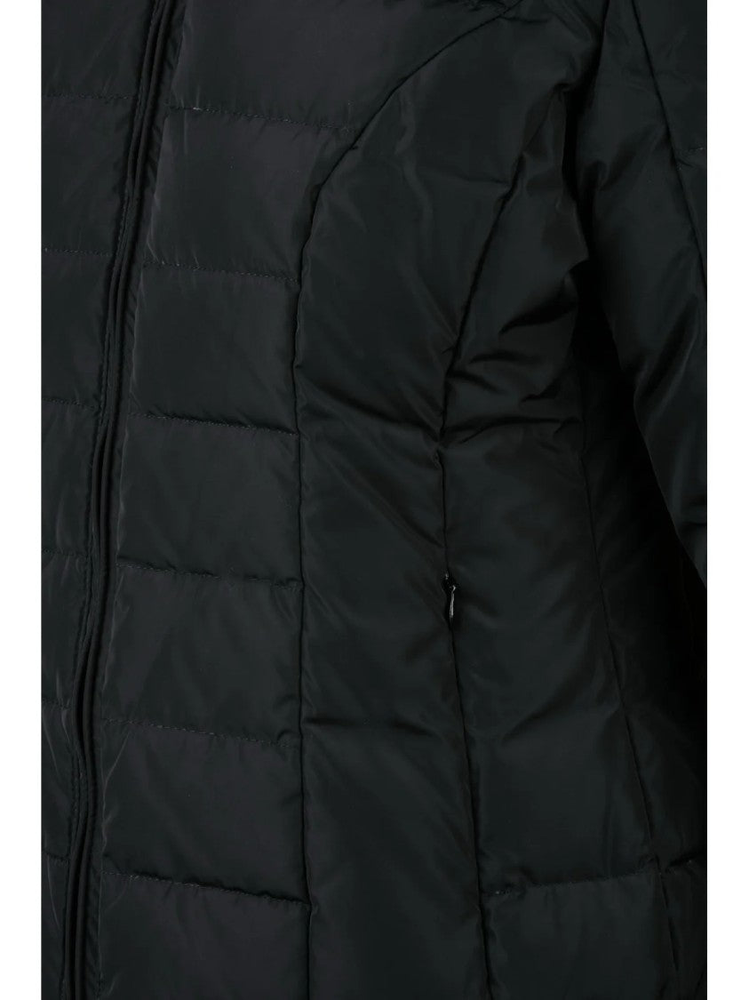 Bomboogie Black Quilted Polyester Short Down Jacket