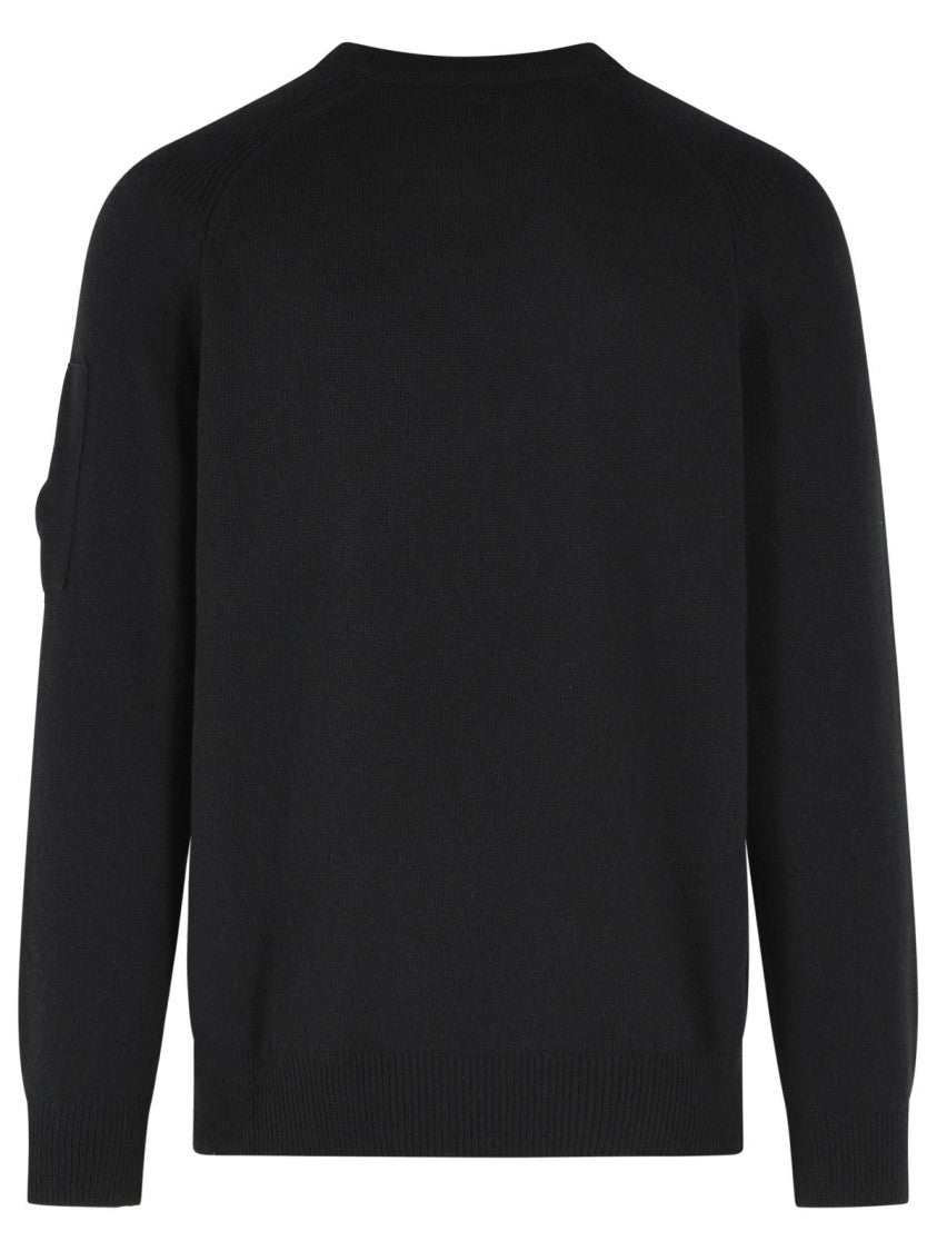 C.P. Company Black Wool Blend Sweater