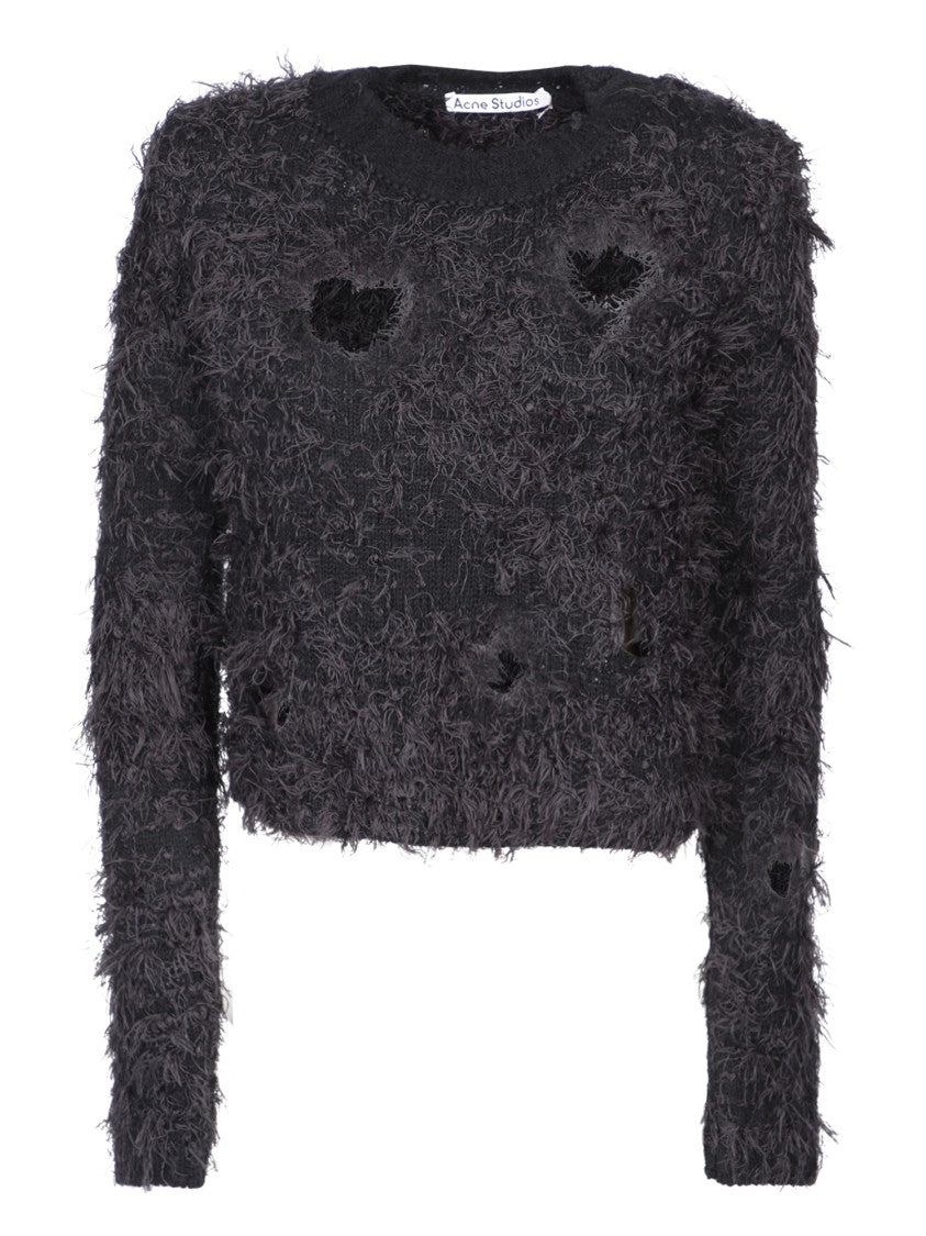 Acne Studios Black Long-Sleeved Knitwear
