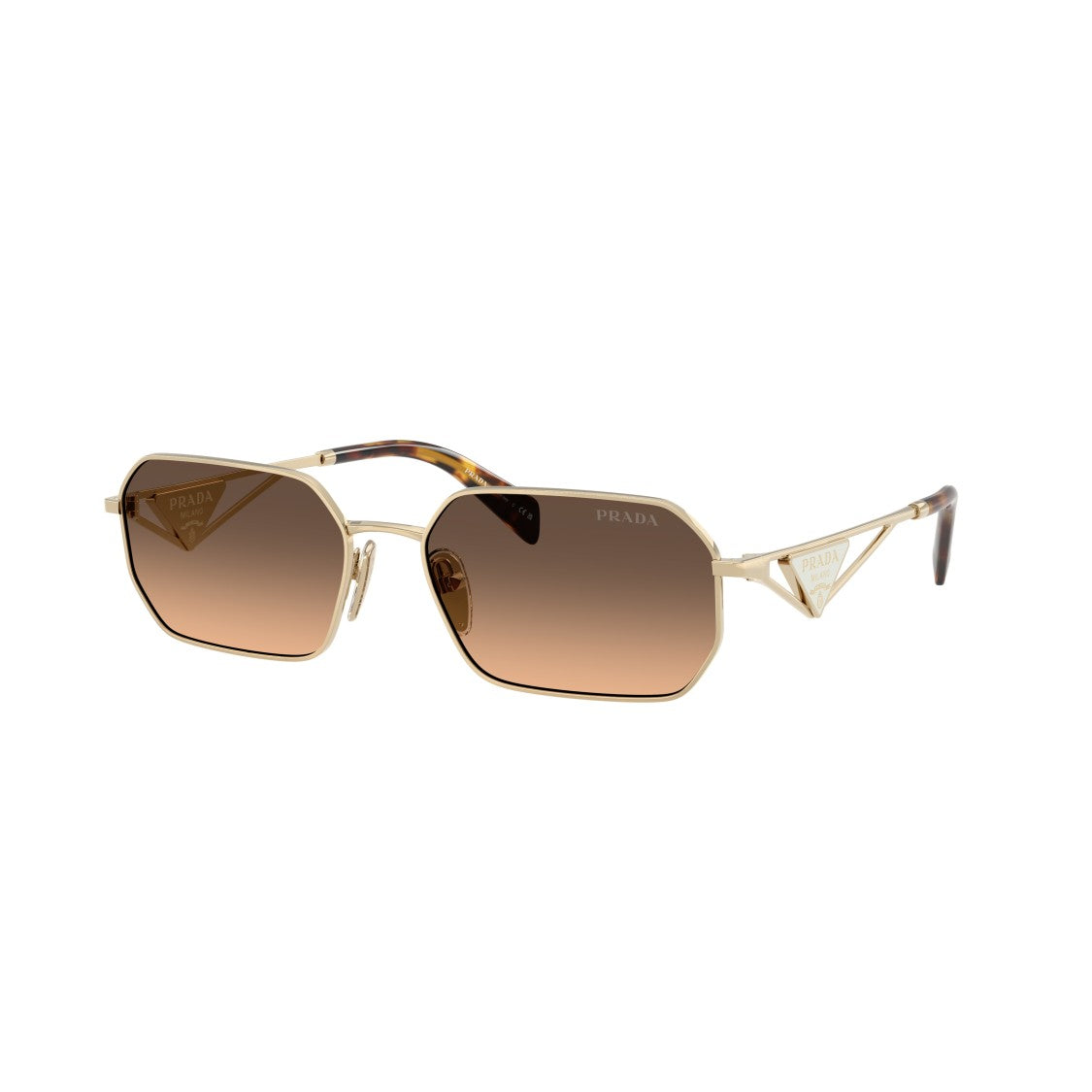 Prada 0Pr A51s Octagonal Steel Sunglasses