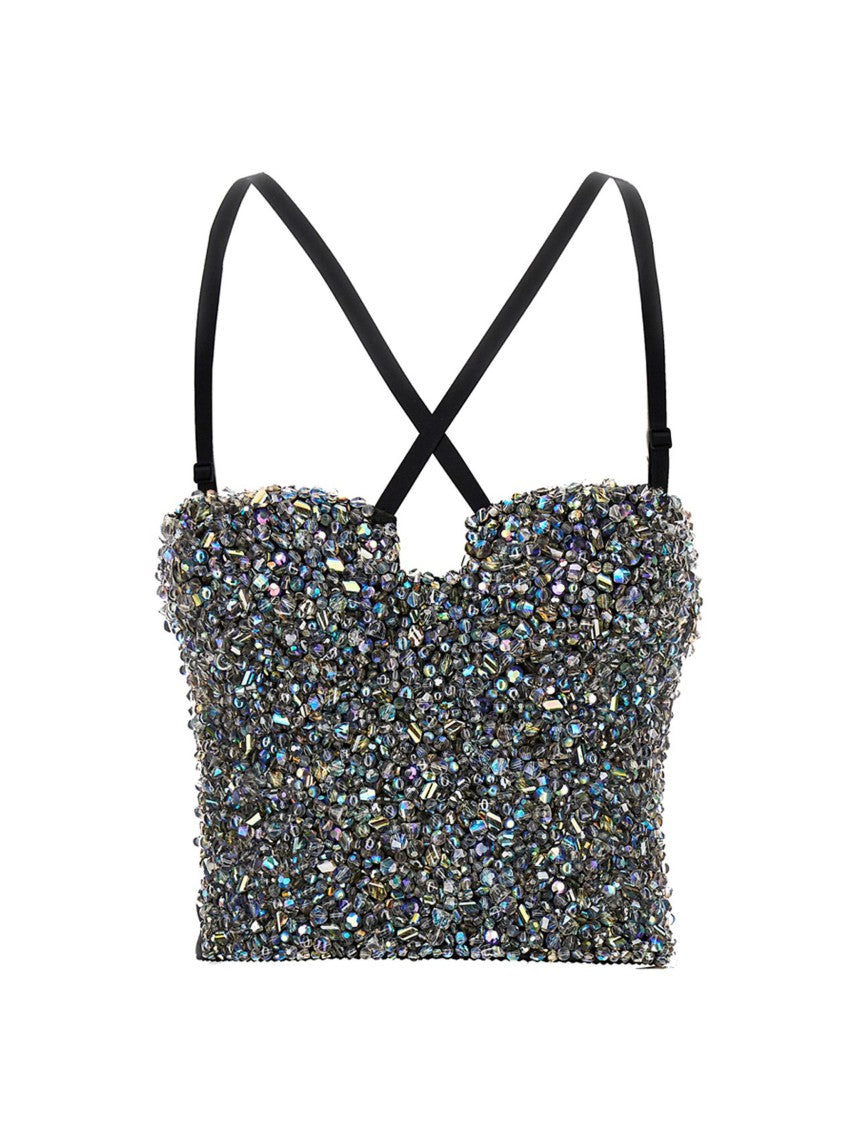 Dolce & Gabbana Sequin Bustier Top