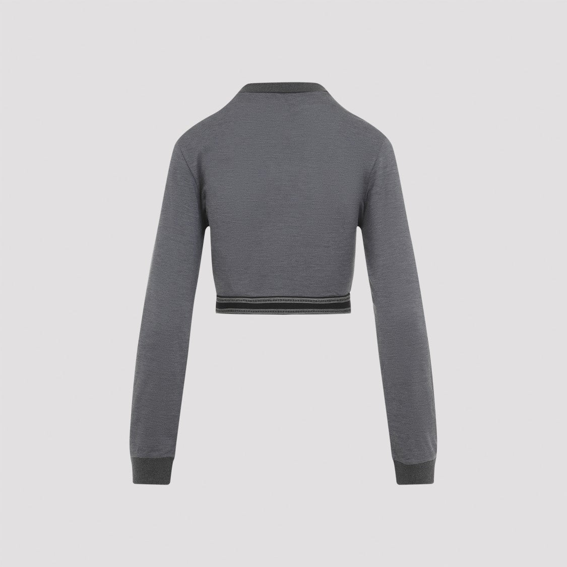Loewe Cropped Grey Cotton Polo