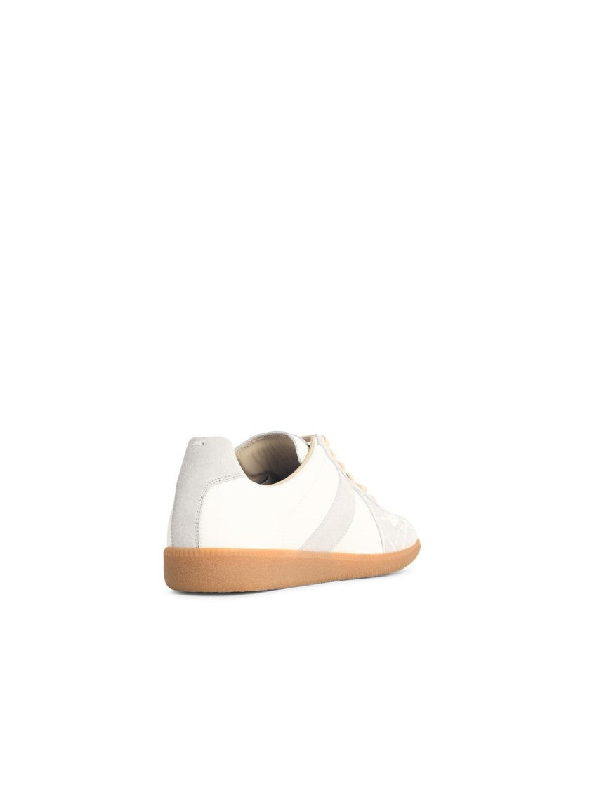 Maison Margiela 'Replica' White Leather Sneakers