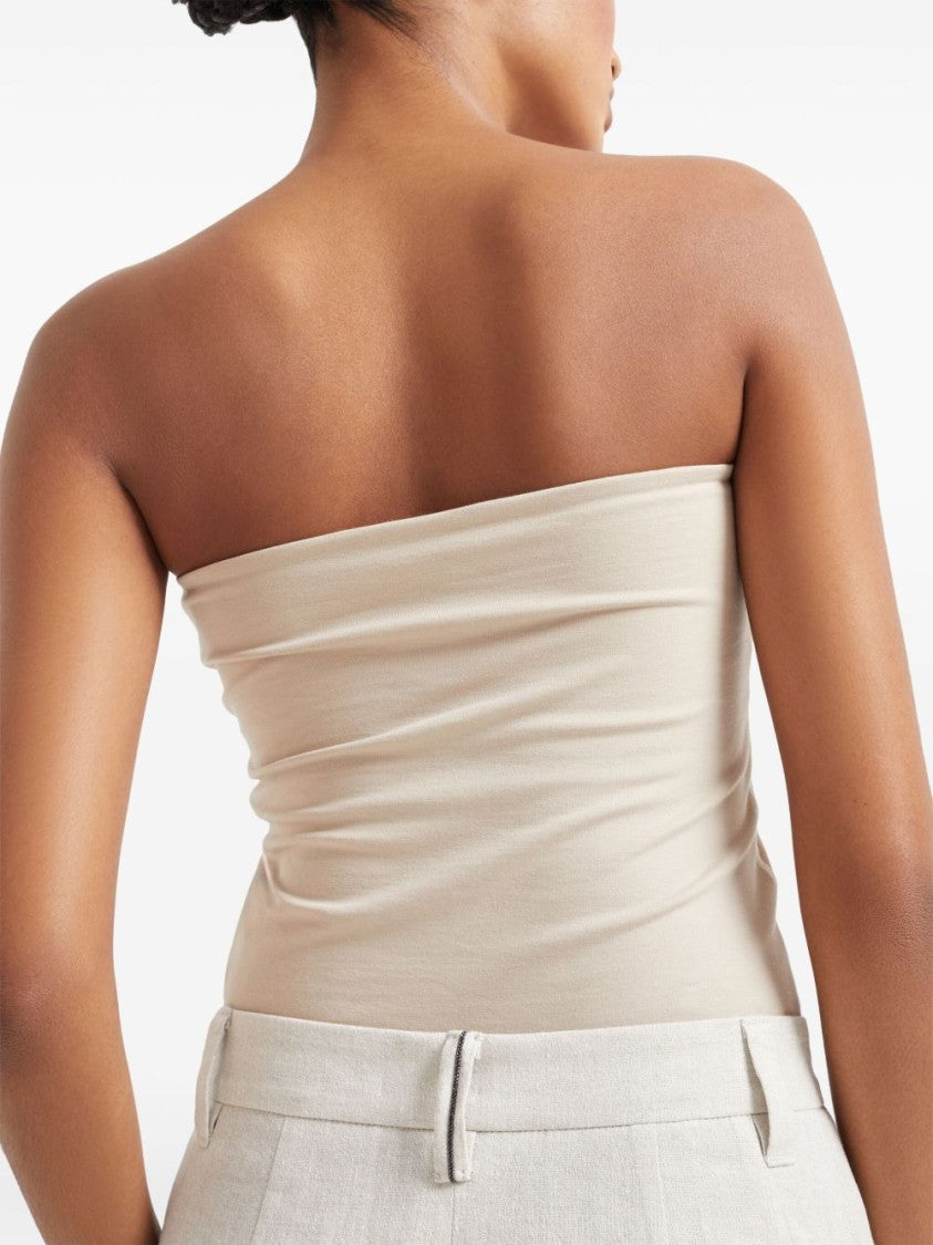 Brunello Cucinelli High-Waisted Wide-Leg Trousers With Concealed Fastening