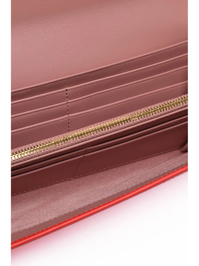 A. G. Spalding & Bros. Red Compact Zip Polyester Wallet