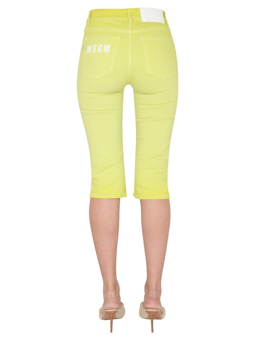 Msgm Mid-Length Slim Fit Jeans