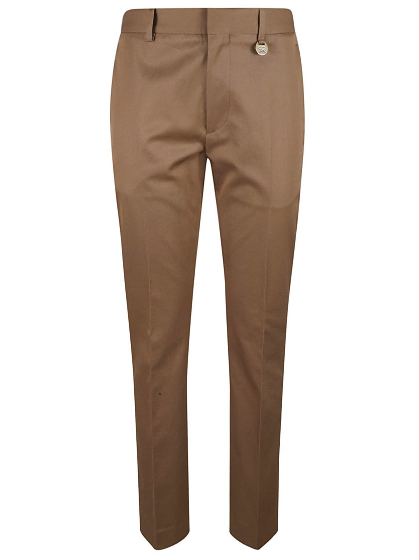 Burberry Tailored Brown Cotton Trousers