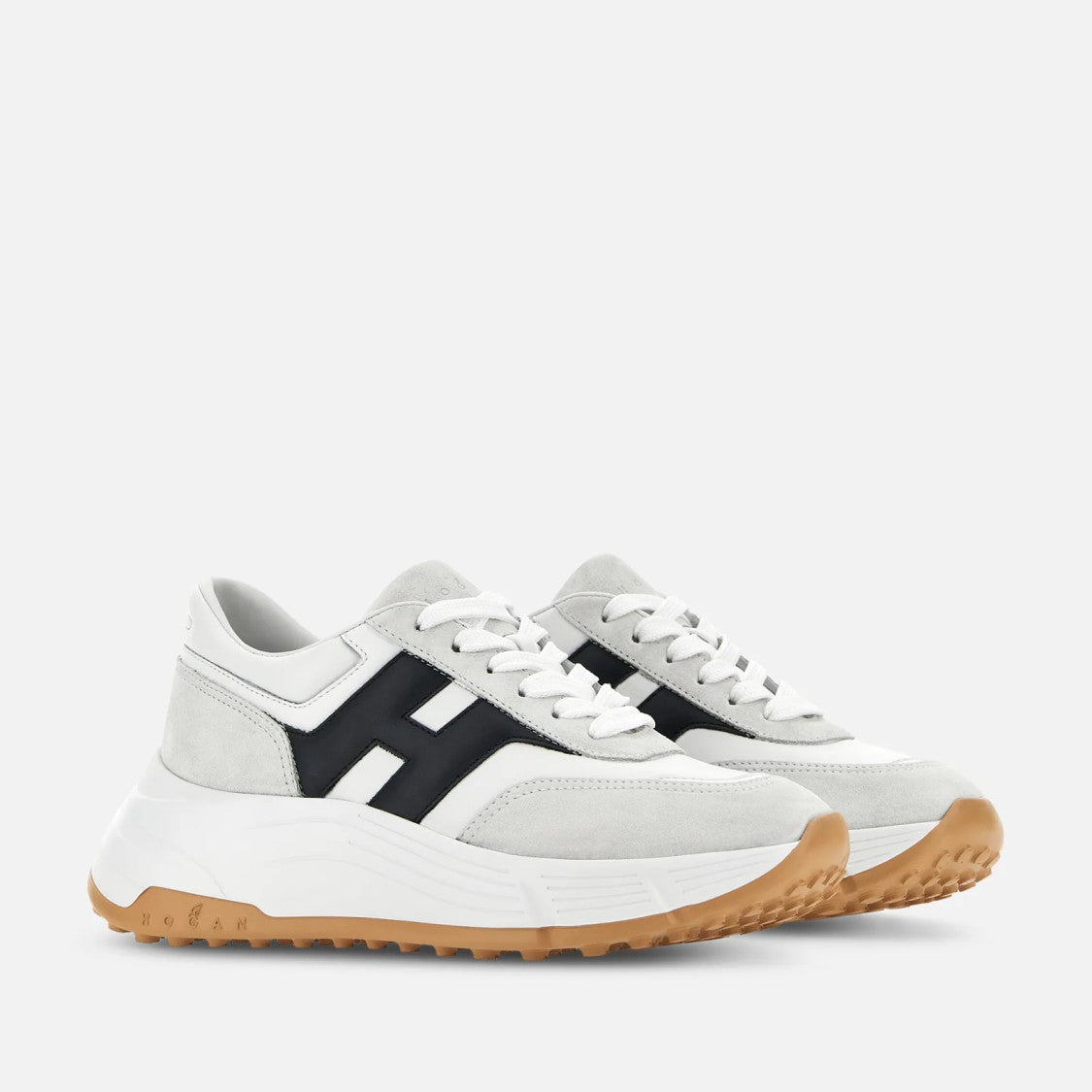 Hogan Sole White And Light Grey Hogan Sneakers