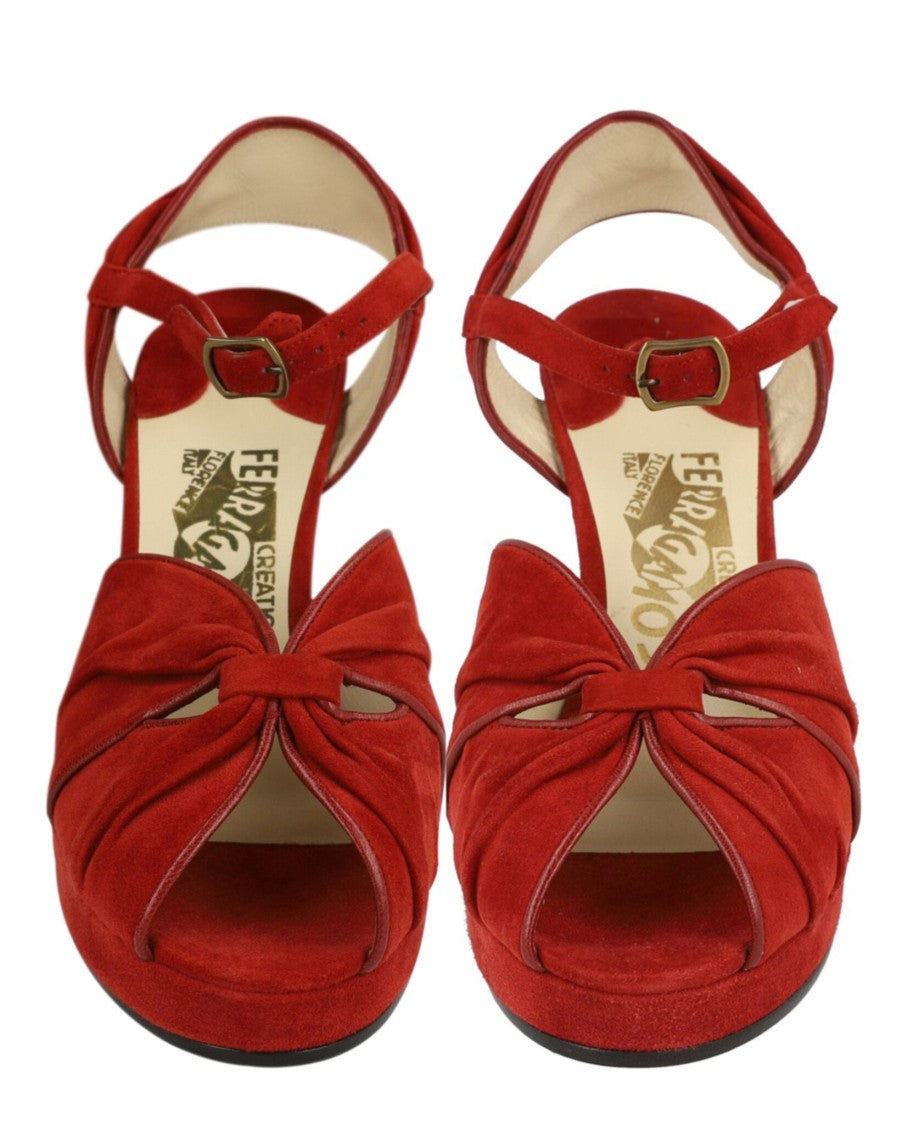 Ferragamo Ava Archive Limited Edition 1940'S Heel Sandals