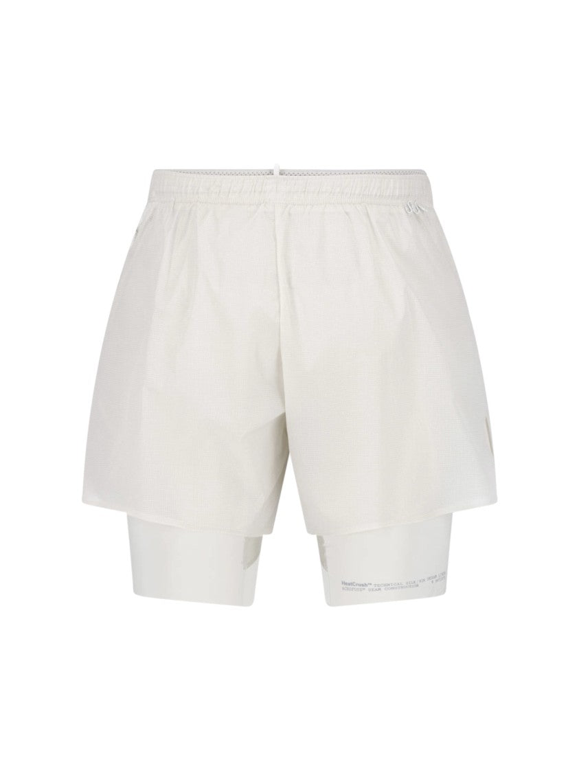 Satisfy Layered White Trousers With Utility Details
