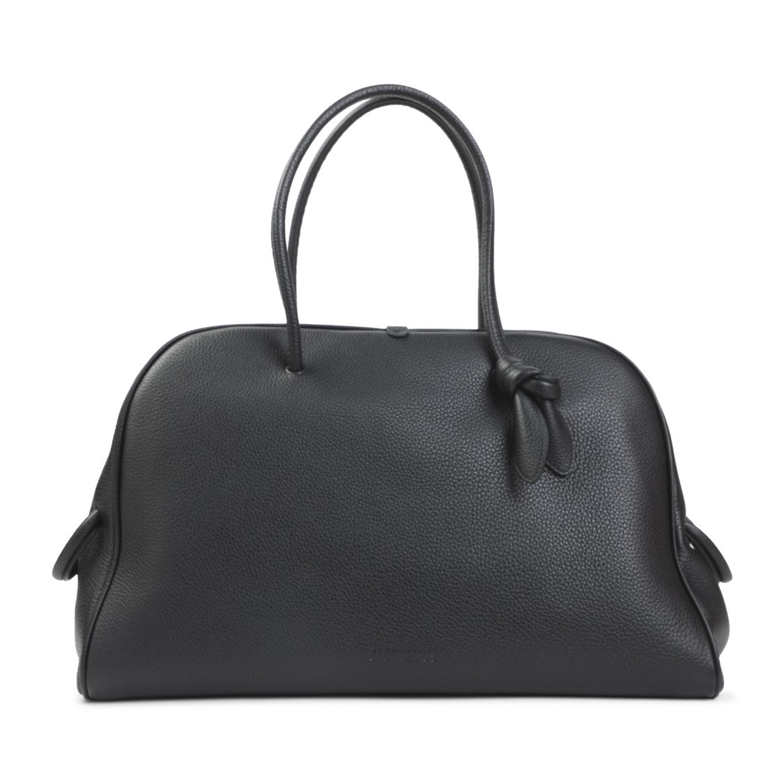 Jacquemus Grained Leather Shoulder Bag With Knot Detail