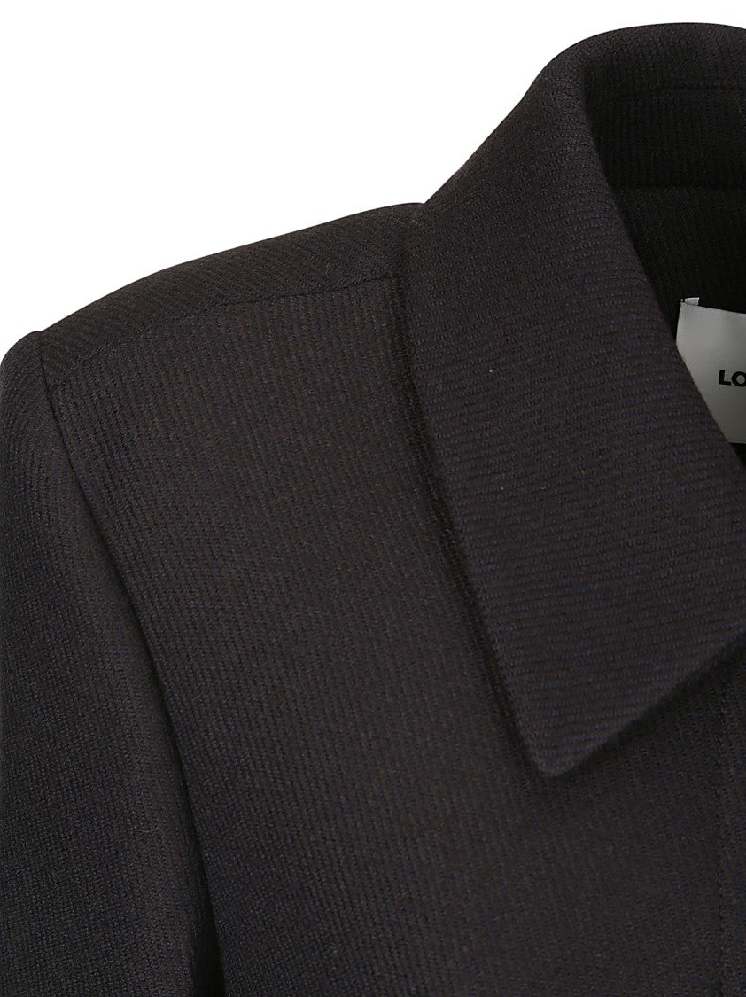 Low Classic Wool Coat With Hidden Closure