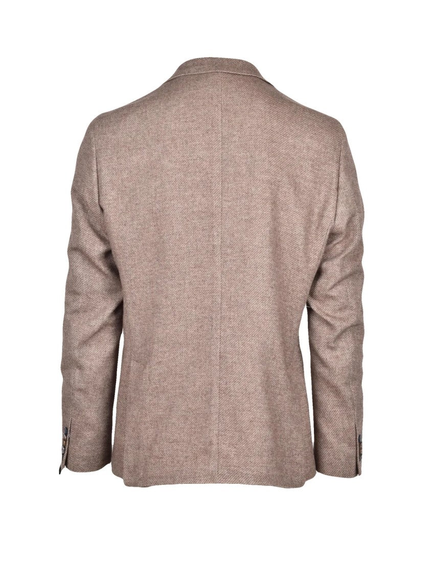 Digel Brown Unlined Cotton-Blend Jacket