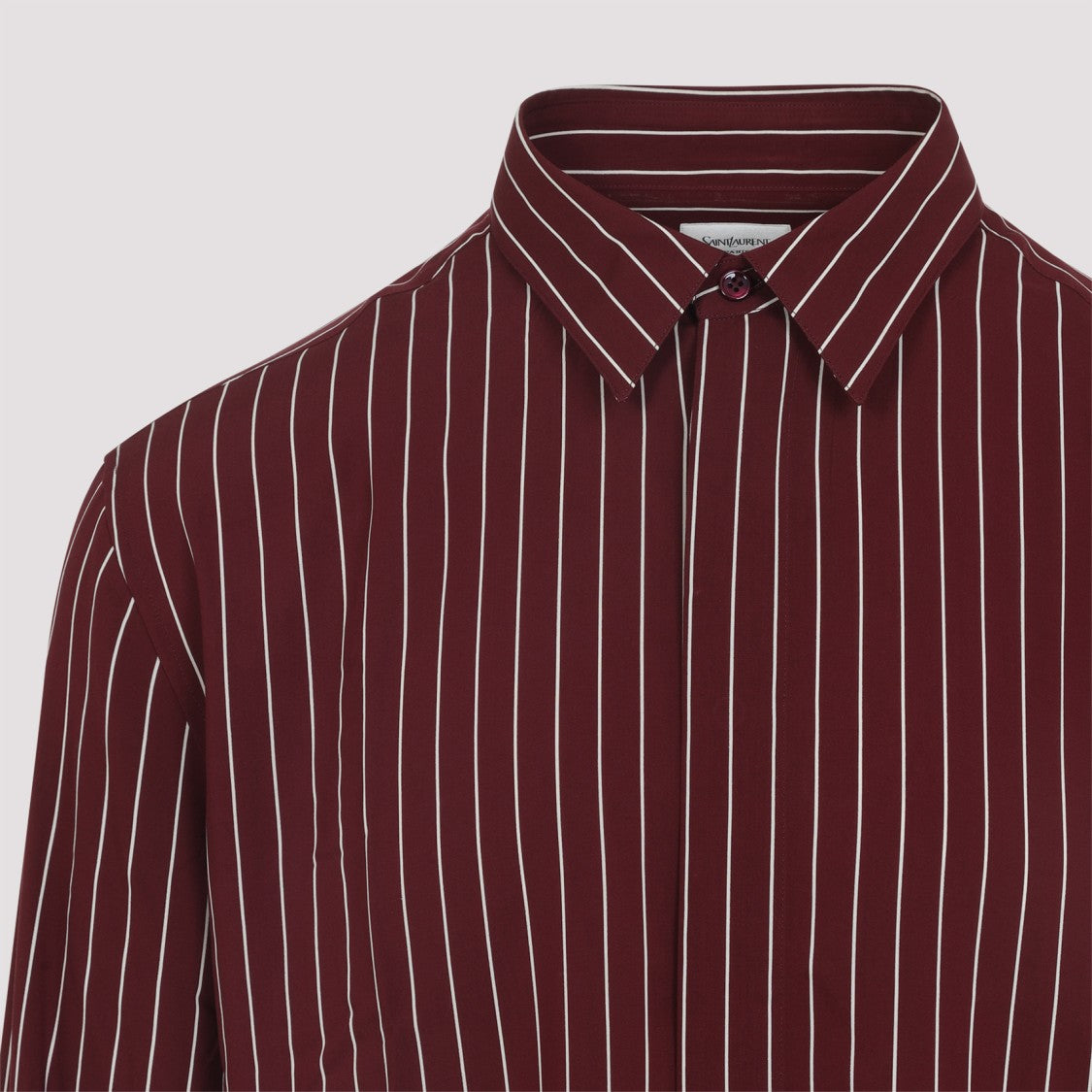 Saint Laurent Bordeaux Viscose Shirt