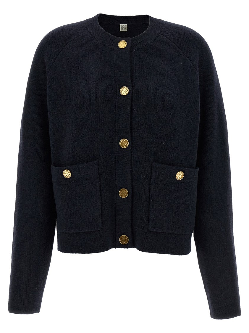 Totême 'Hammered Button' Cardigan