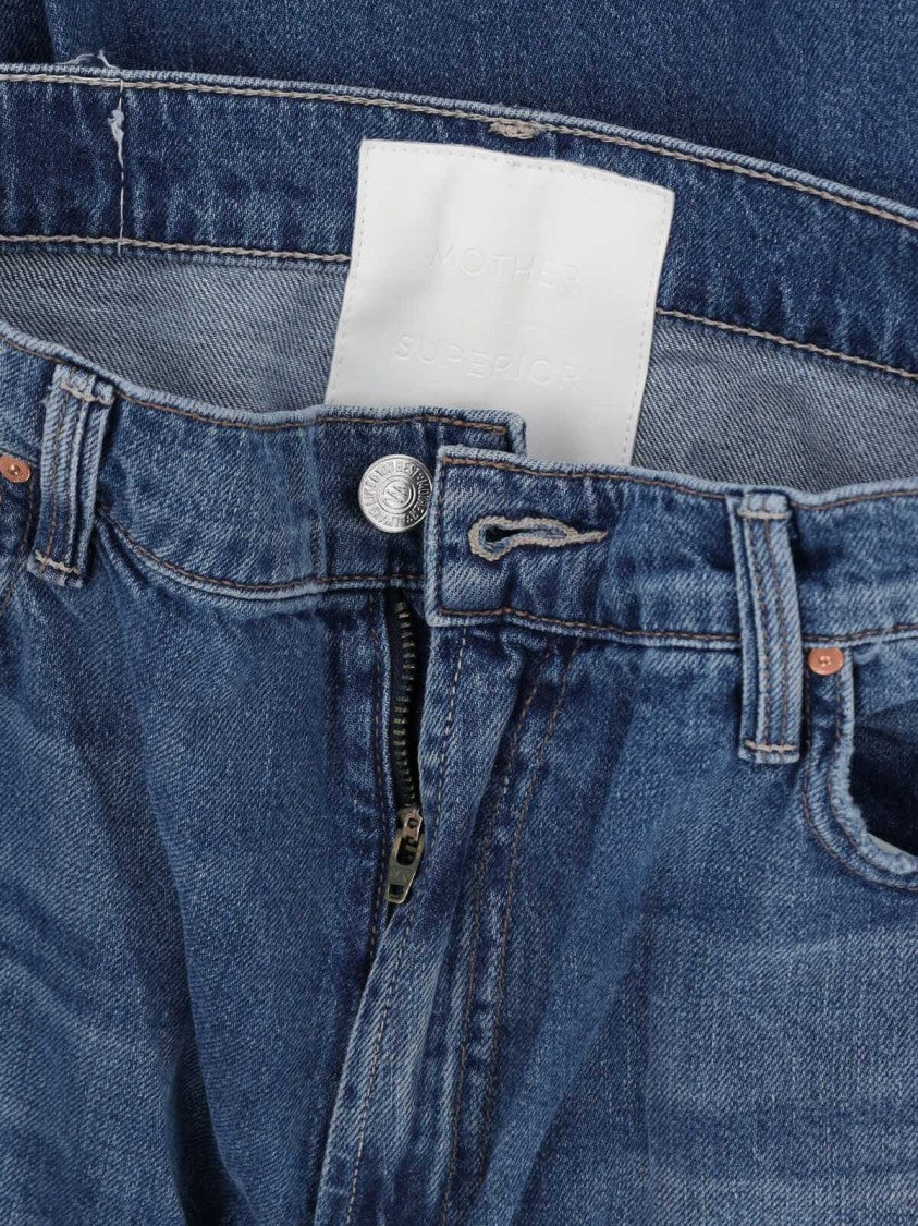 Mother "The Twister Sneak" Jeans In Stretch Cotton Denim