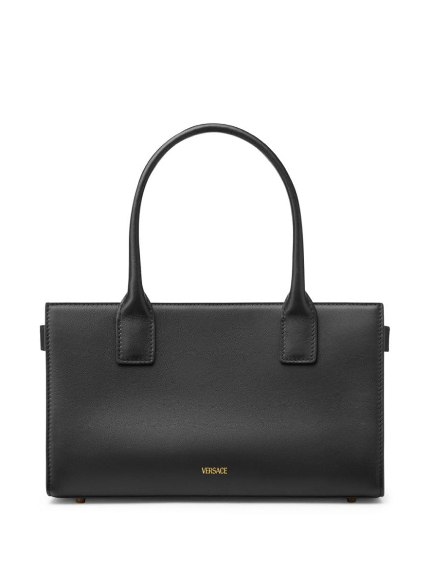 Versace Rectangular Calf Leather Handbag