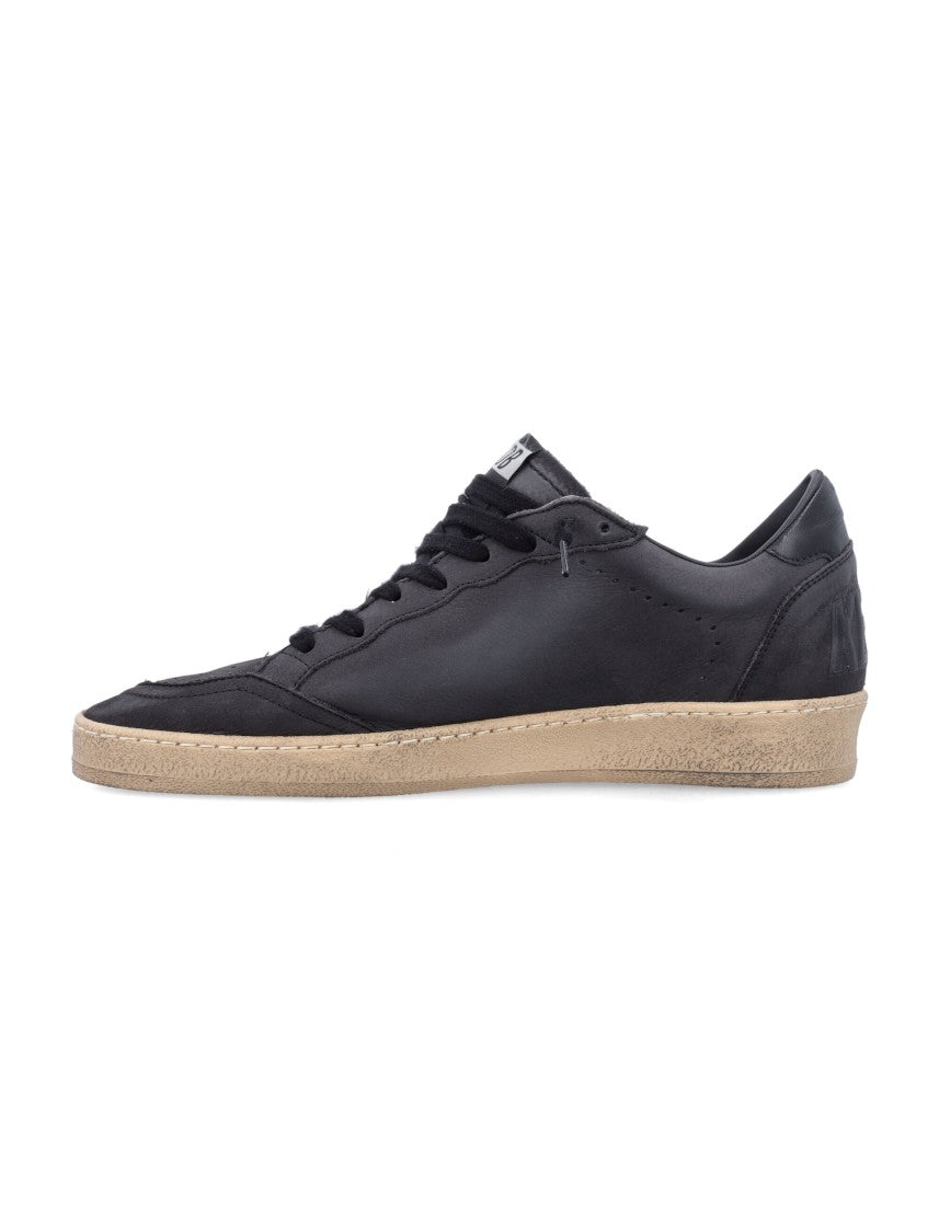 Golden Goose Ballstar Low-Top Black Leather Sneakers