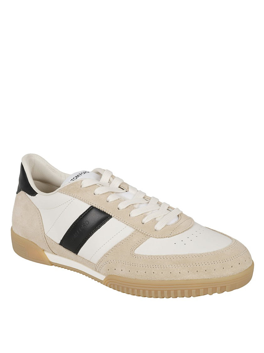 Tom Ford Classic Low-Top Sneakers In Calf Leather