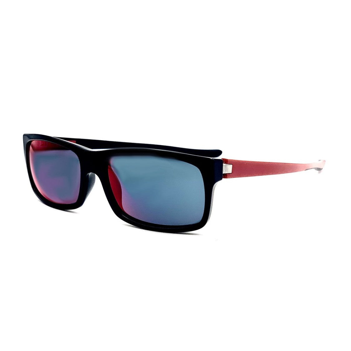 Starck Red Pl1039 Acetate Rectangular Sunglasses