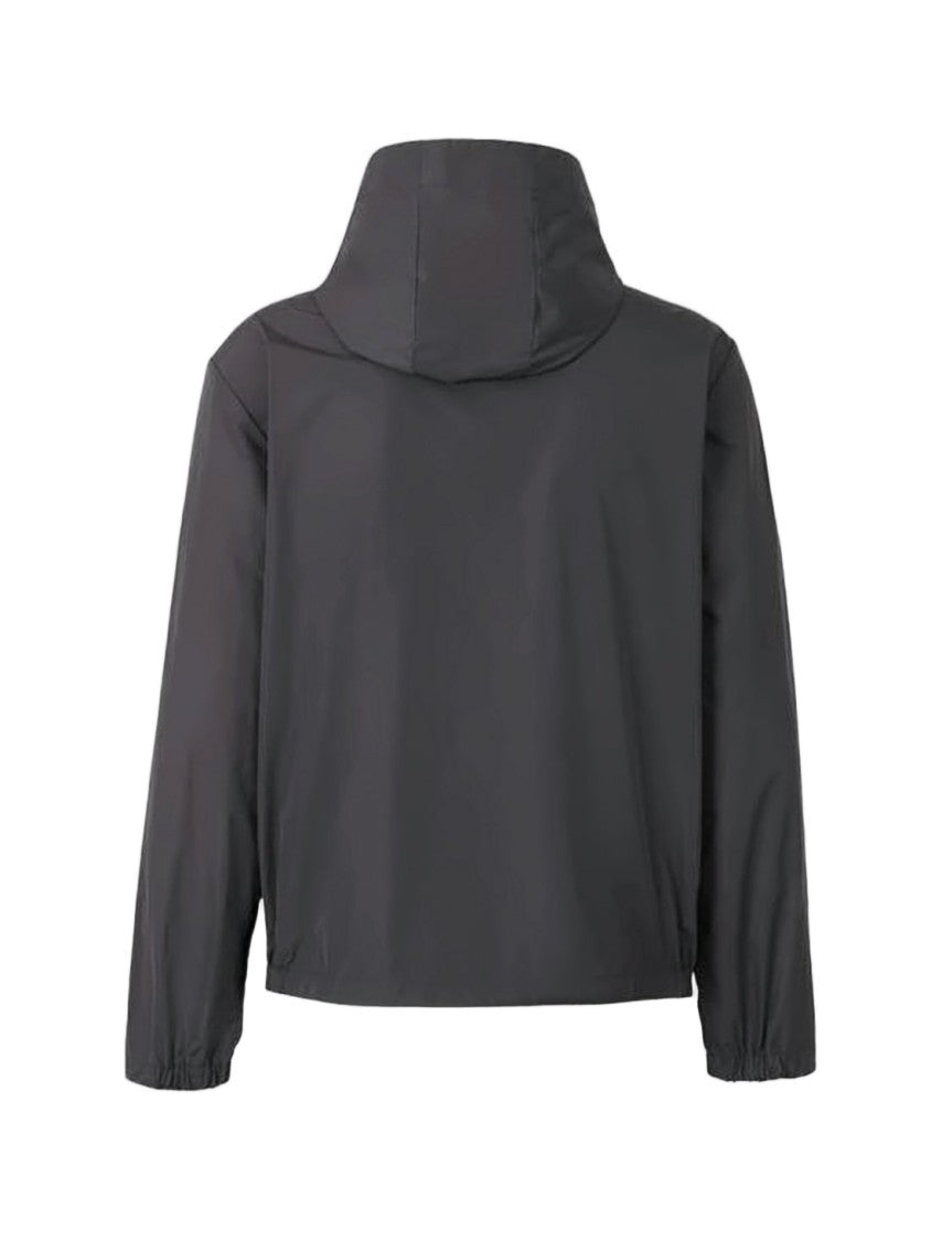 Moncler Hooded Black Jacket With Minimalist Design