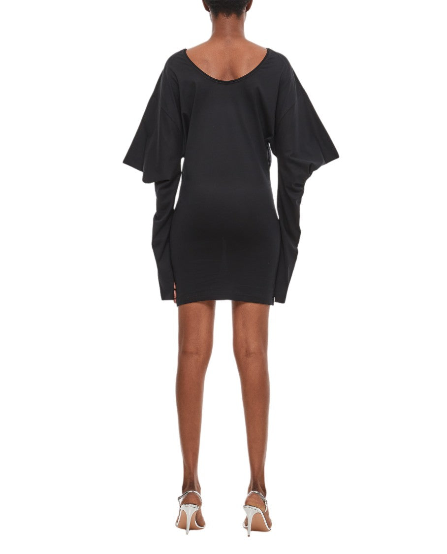 Setchu Off-The-Shoulder Origami Jersey Dress With Asymmetric Hemline