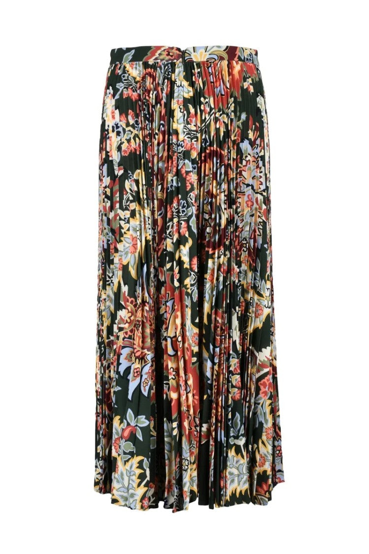 Etro Long Pleated Skirt - Multicolor