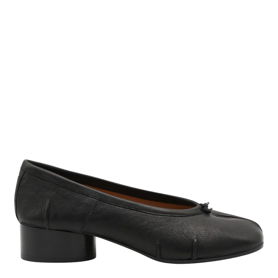 Maison Margiela Split-Toe Black Shoes With Low Block Heel