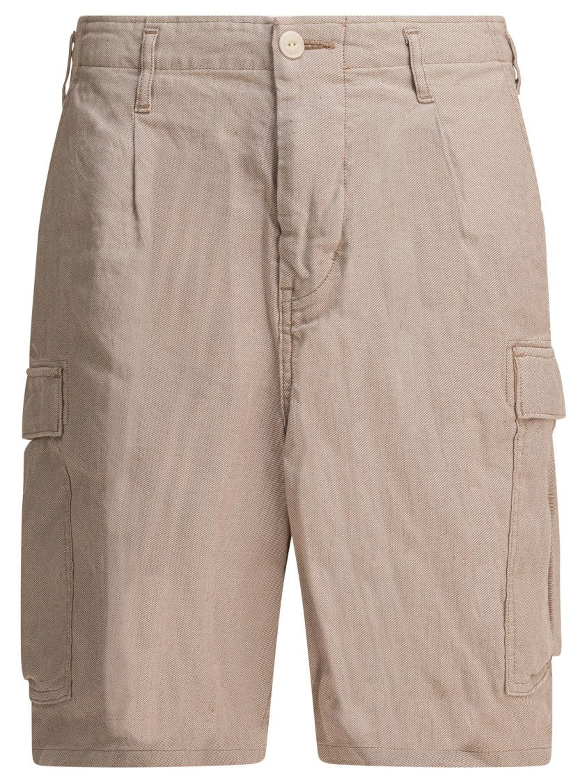 Nonnative Relaxed Mid-Rise Linen Cargo Shorts
