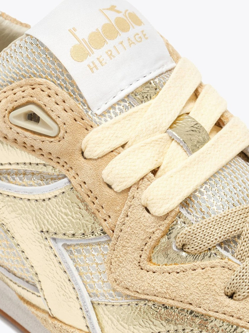 Diadora Equipe Revenge Iride Gold Suede Sneakers