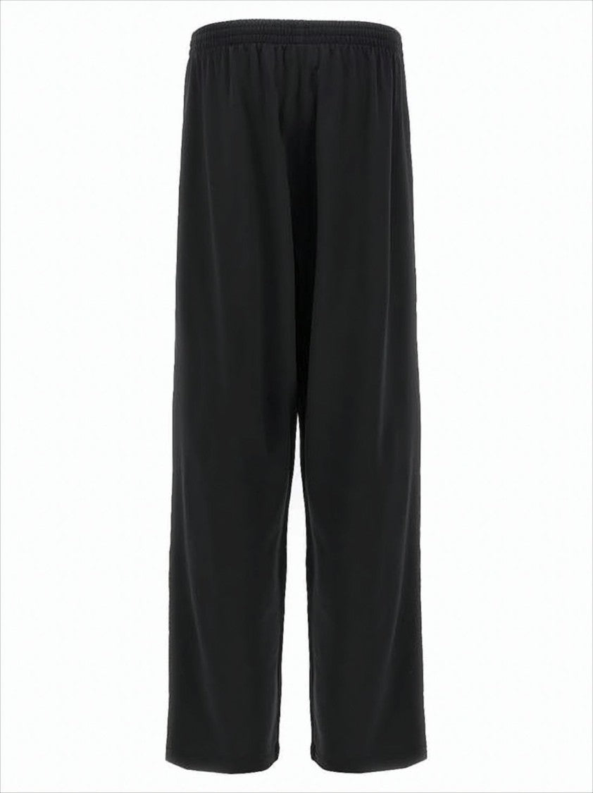 Balenciaga Relaxed Fit Cropped Black Jogger Pants