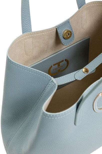 Twin-Set Blue Tear 'New York' Shopper Bag