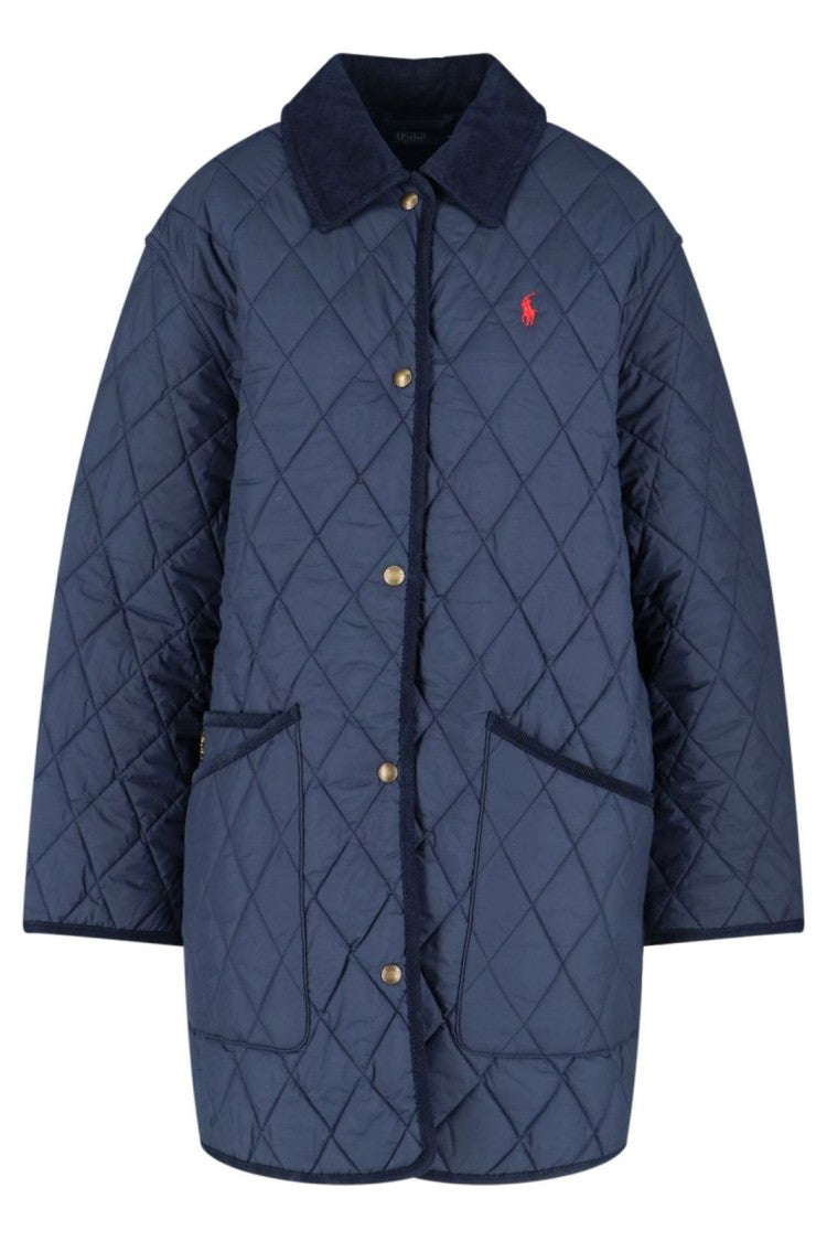 Polo Ralph Lauren Diamond-Pattern Quilted Jacket With Contrasting Trim