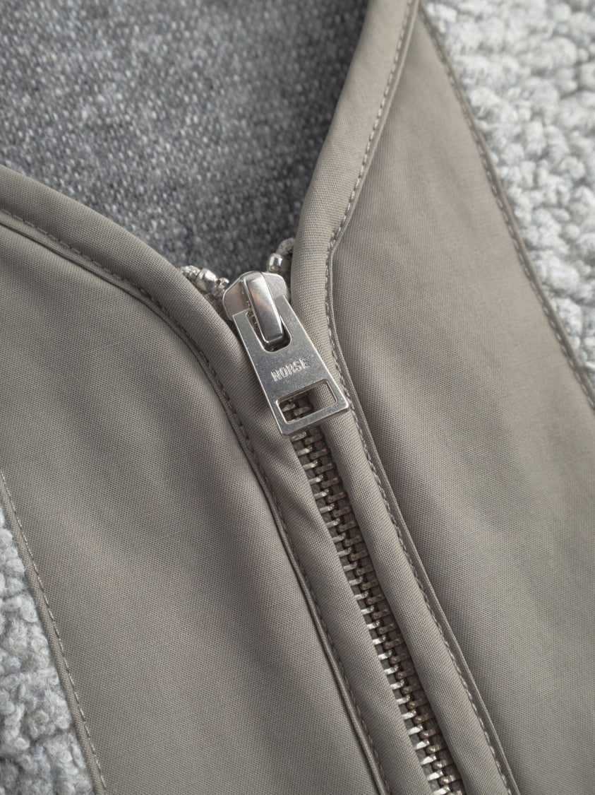 Norse Projects Sherpa Wool Fleece Jacket With High Collar