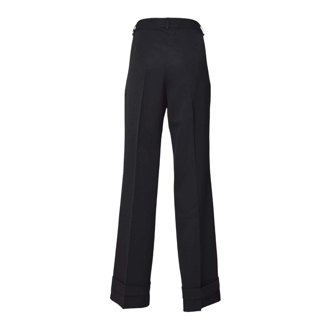 Our Legacy Tailored Black Trousers With High Waist And Cuffed Hems